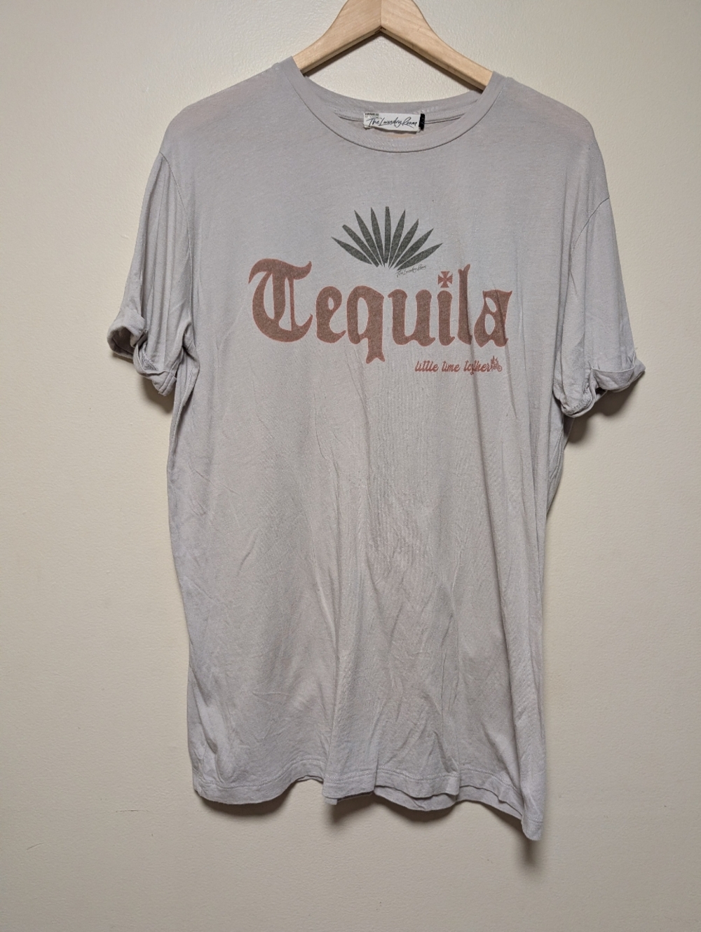The Laundry Room Tequila Graphic Tee Gray XS Short Sleeve T-Shirt